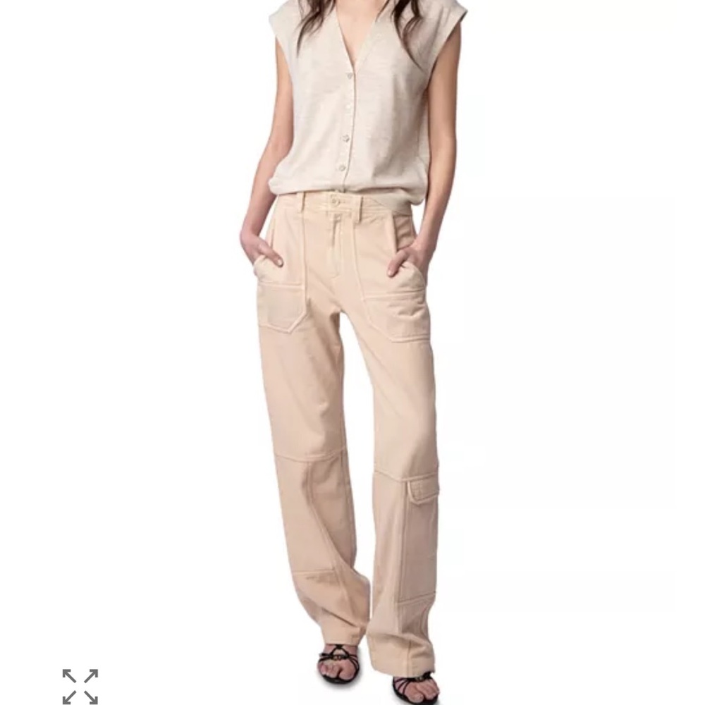 Zadig & Voltaire Light Tan Button-Up Vest